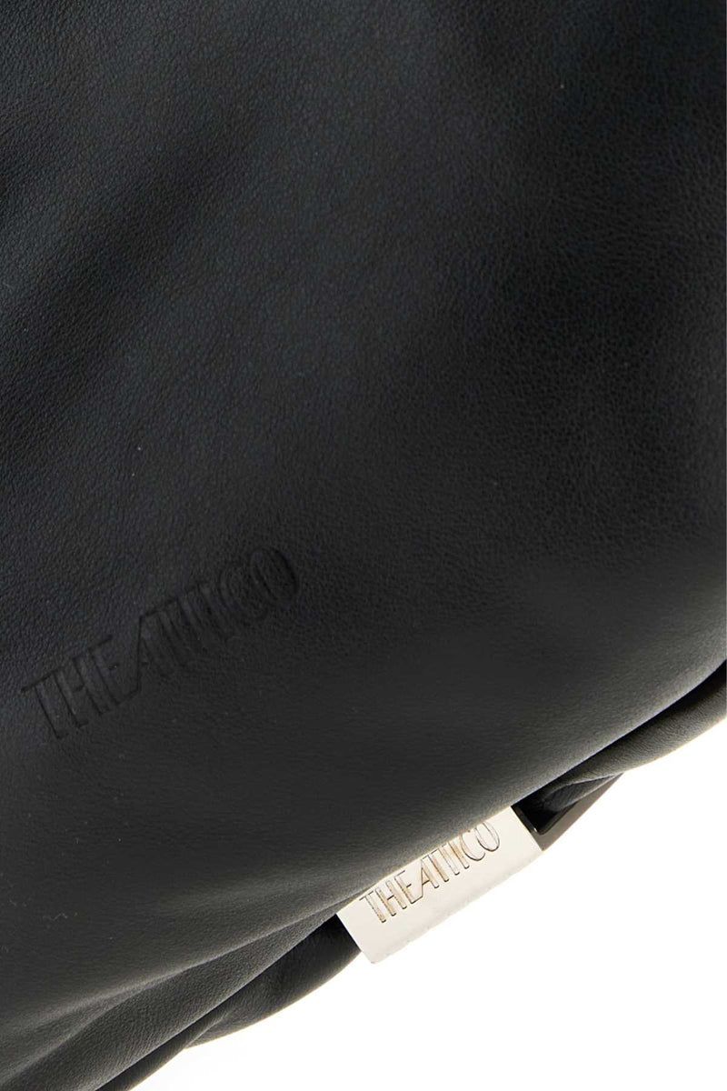 The Attico Scoop Shoulder Bag — Black