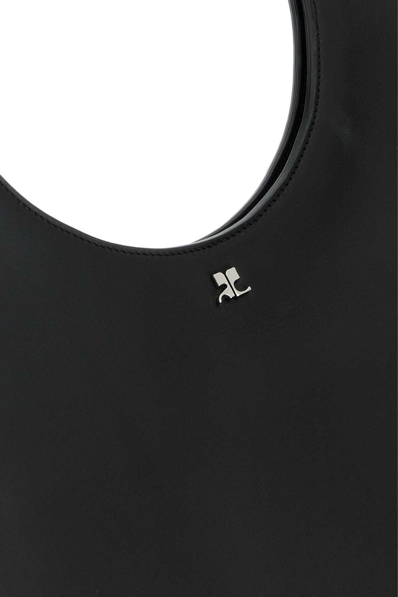 Courrèges Holy Top Handle Bag — Black