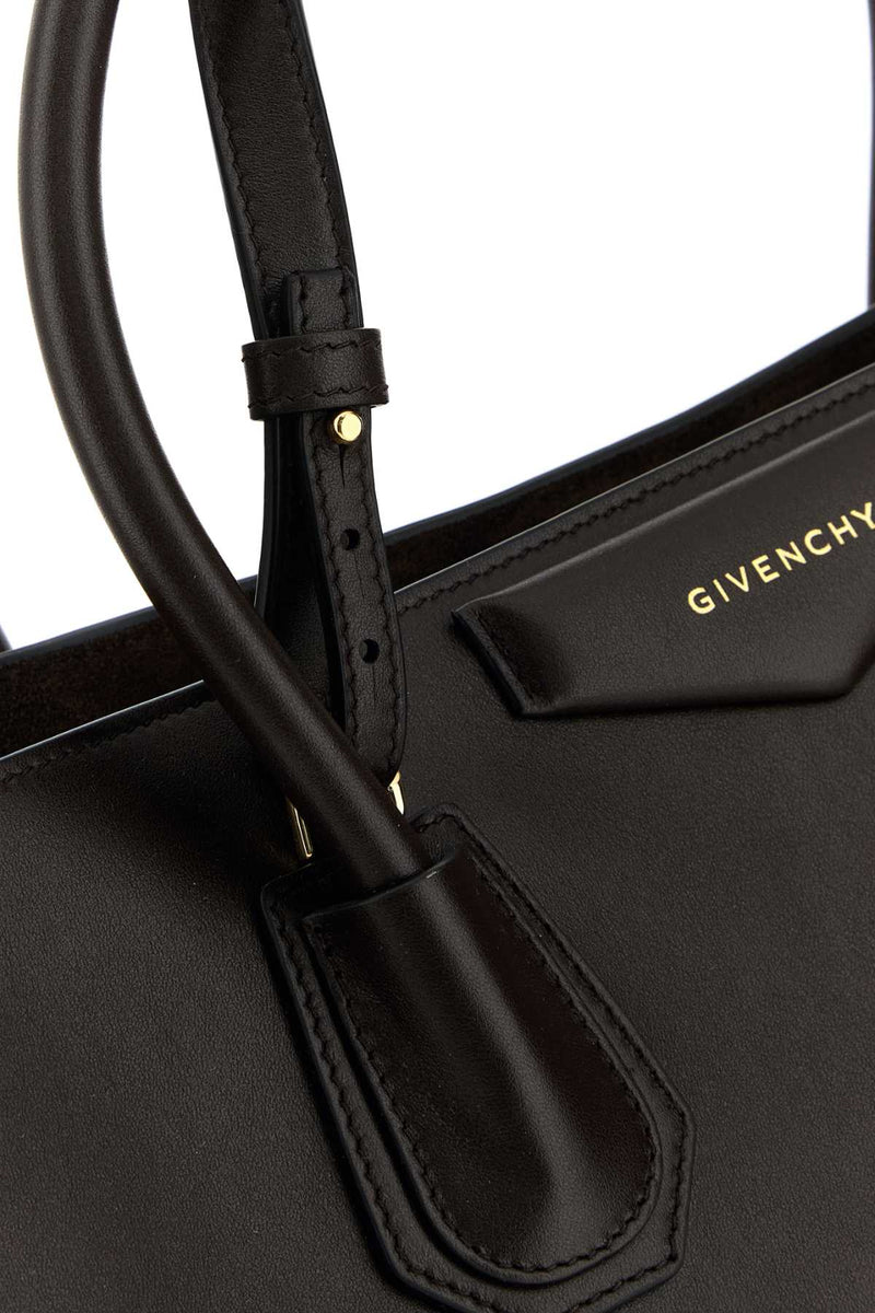 Givenchy Minimalist Leather Tote Bag — Brown
