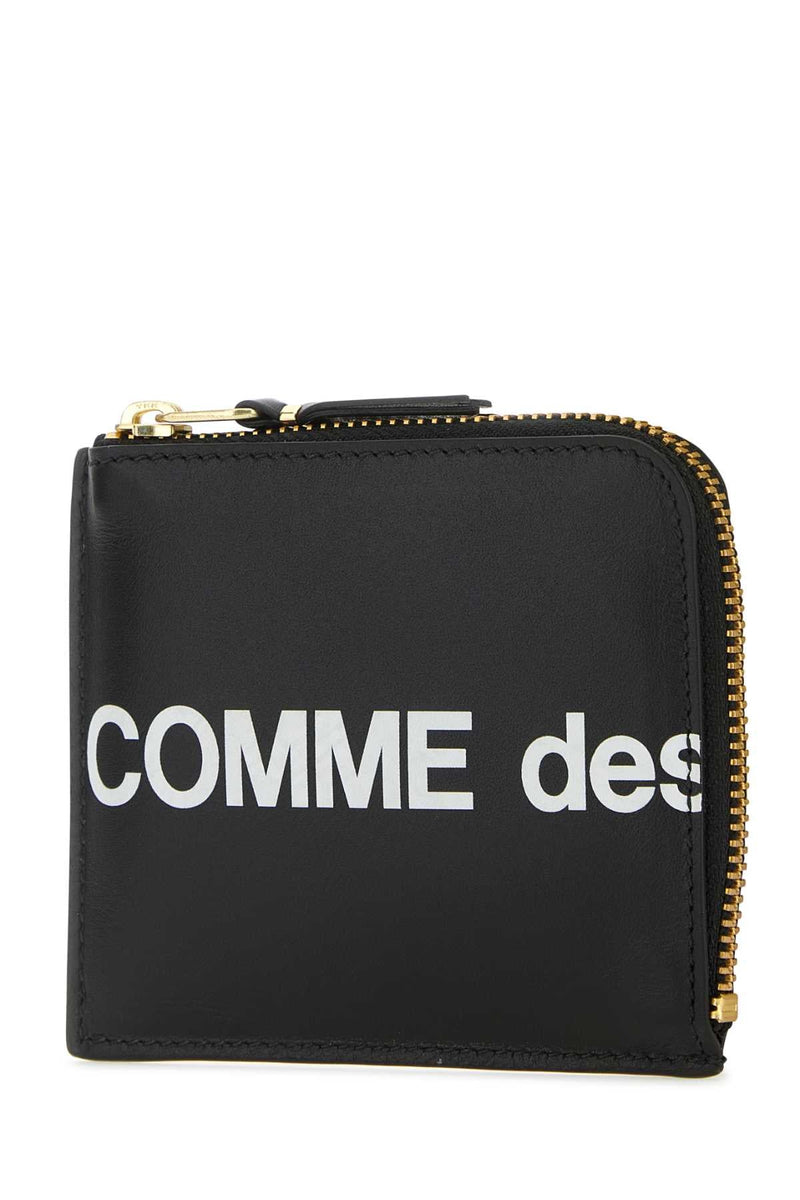 Comme Des Garçons Logo Wallet — Black