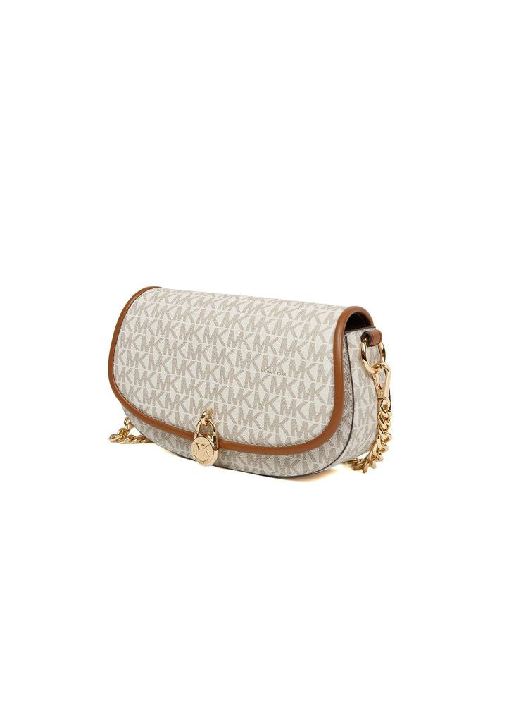 Michael Kors Crossbody Bag — Beige Polyvinyl Chloride