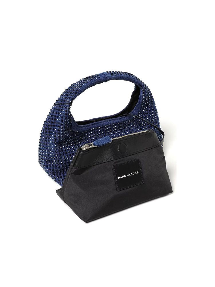 Marc Jacobs The Mini Sack Shoulder Bag — Blue Cotton