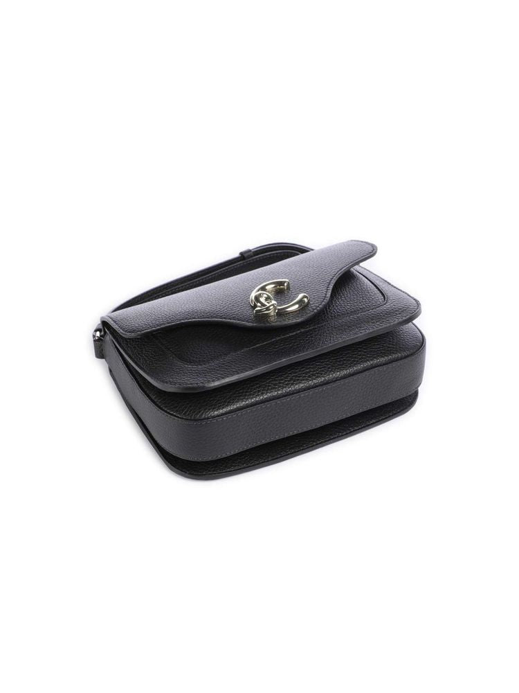 Coccinelle Shoulder Bag — Black Cowhide