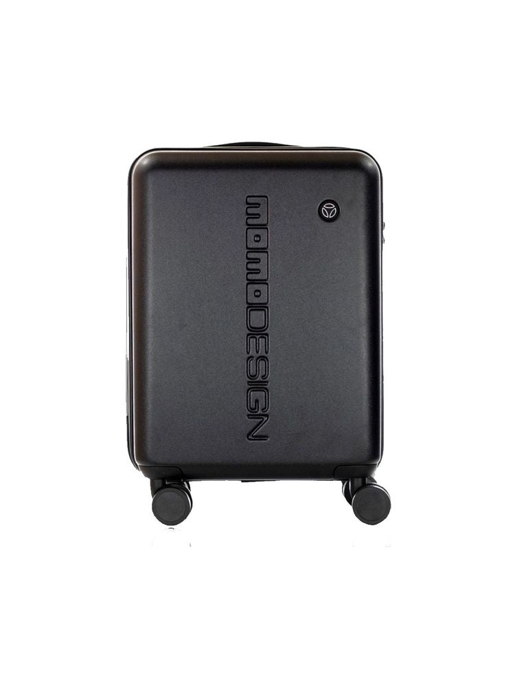 Momo Design Travel Trolley — Black Metallic Fiber Hand Bags