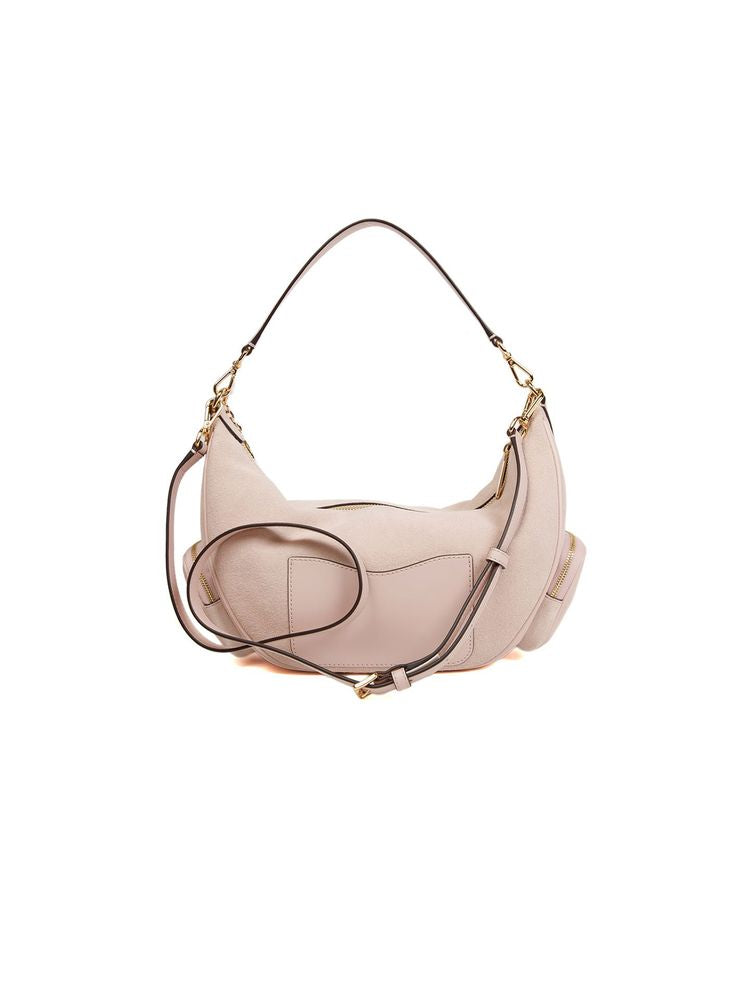 Michael Kors Merritt Shoulder Bag — Pink Leather