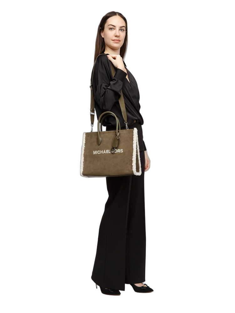 Michael Kors Tote Bag — Olive Suede