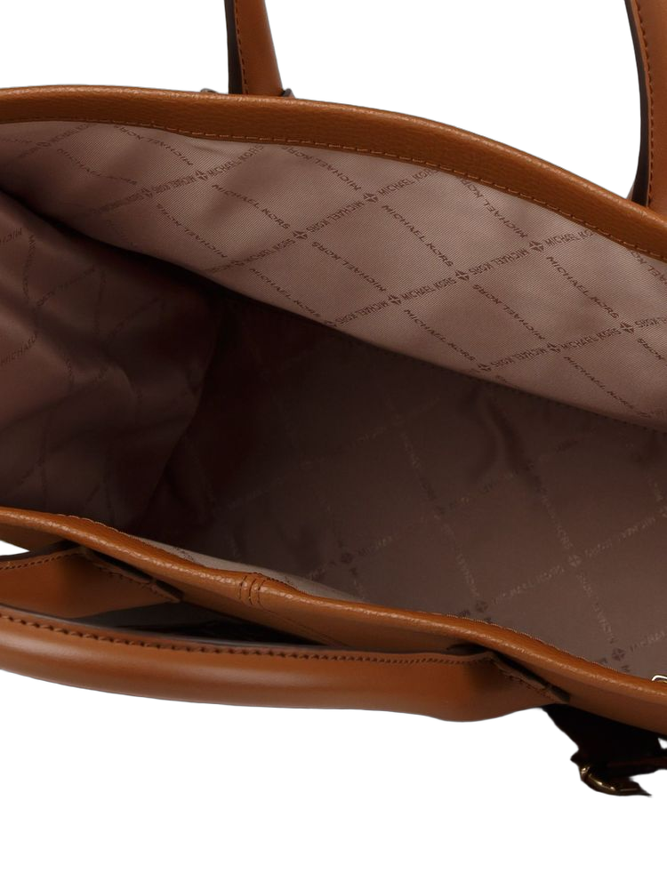 Michael Kors Mirella Tote Bag — Brown Leather