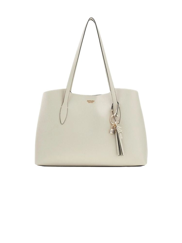 Guess Melody 2 1 Tote Bag — Beige Polyurethane