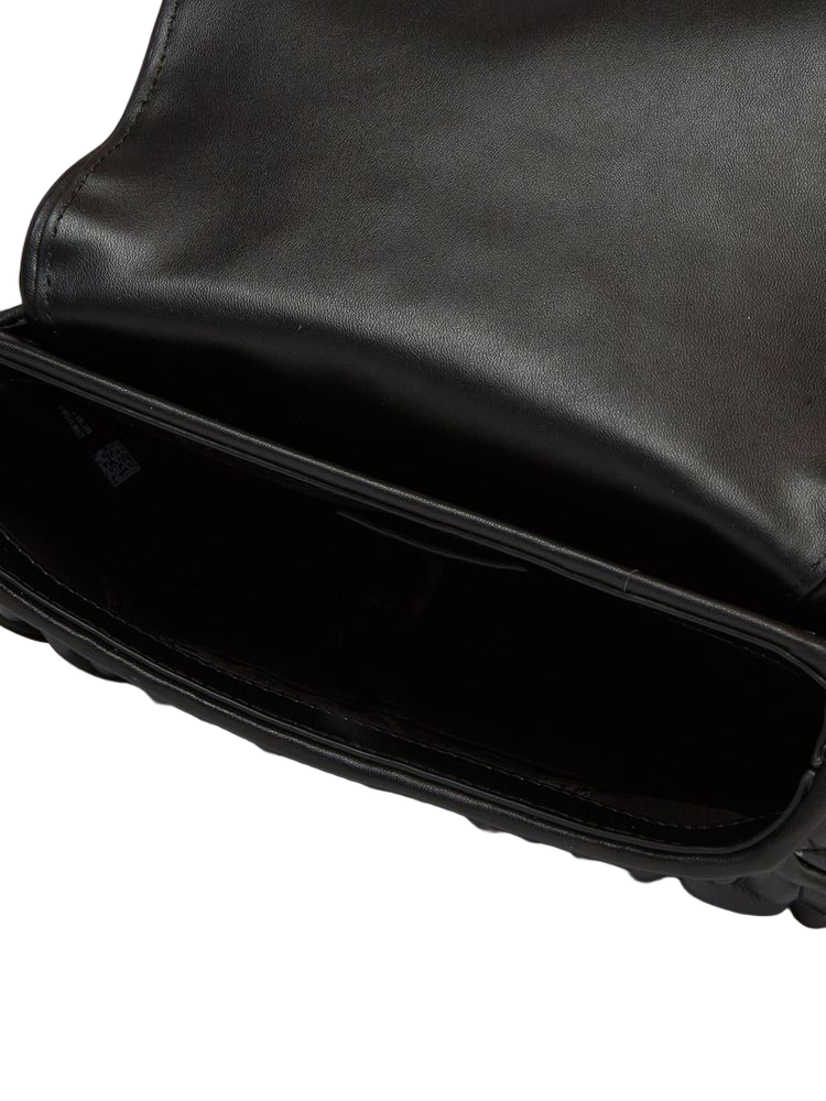 Michael Kors Quilted Pvc Crossbody Bag — Black Polyvinyl Chloride