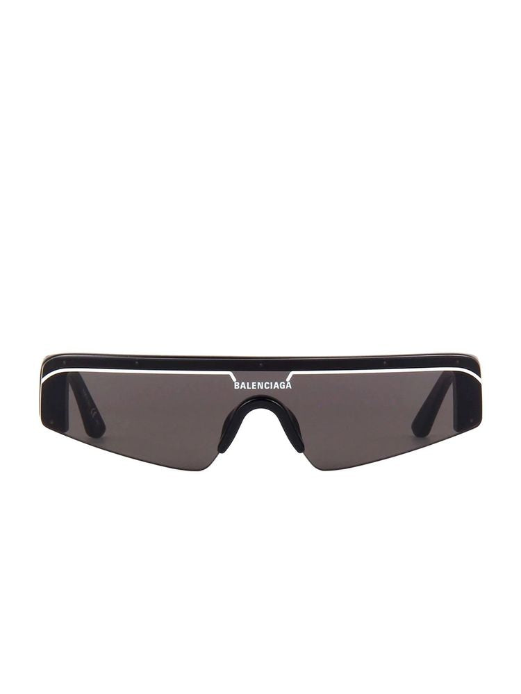 Balenciaga Bb0003s Grey Lens Acetate Sunglasses — Black
