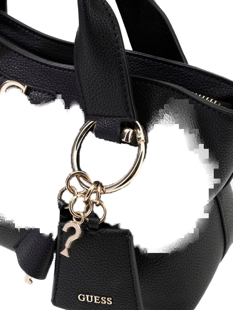 Guess Shoulder Bag — Black Polyurethane