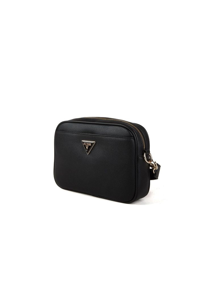 Guess Meridian Ii Crossbody Bag — Black Polyurethane