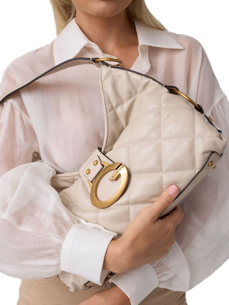 Guess Shoulder Bag — Beige Polyurethane