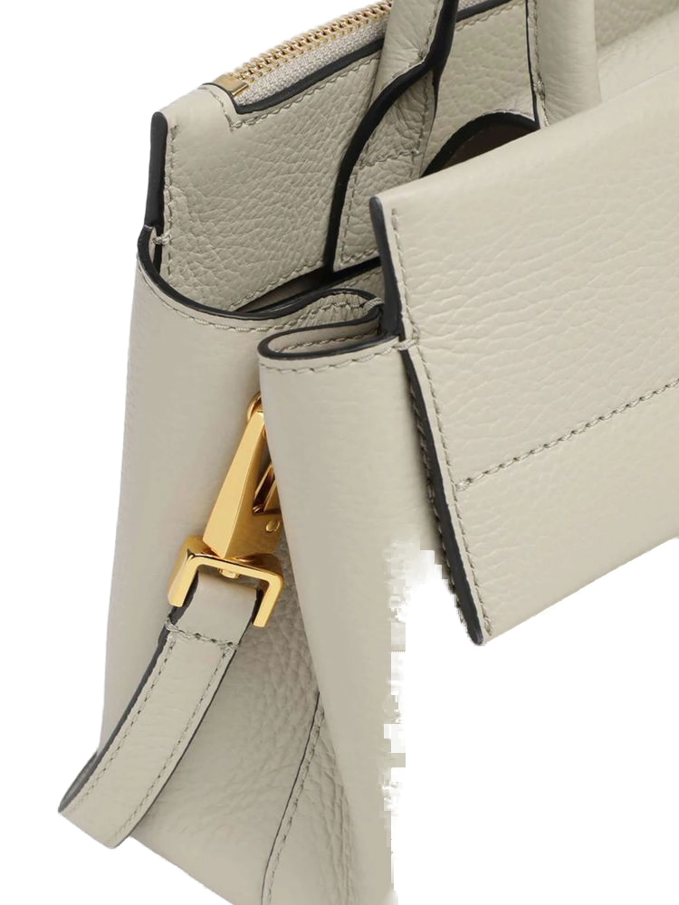 Coccinelle Arlettis Top Handle Bag — Green Grained Leather