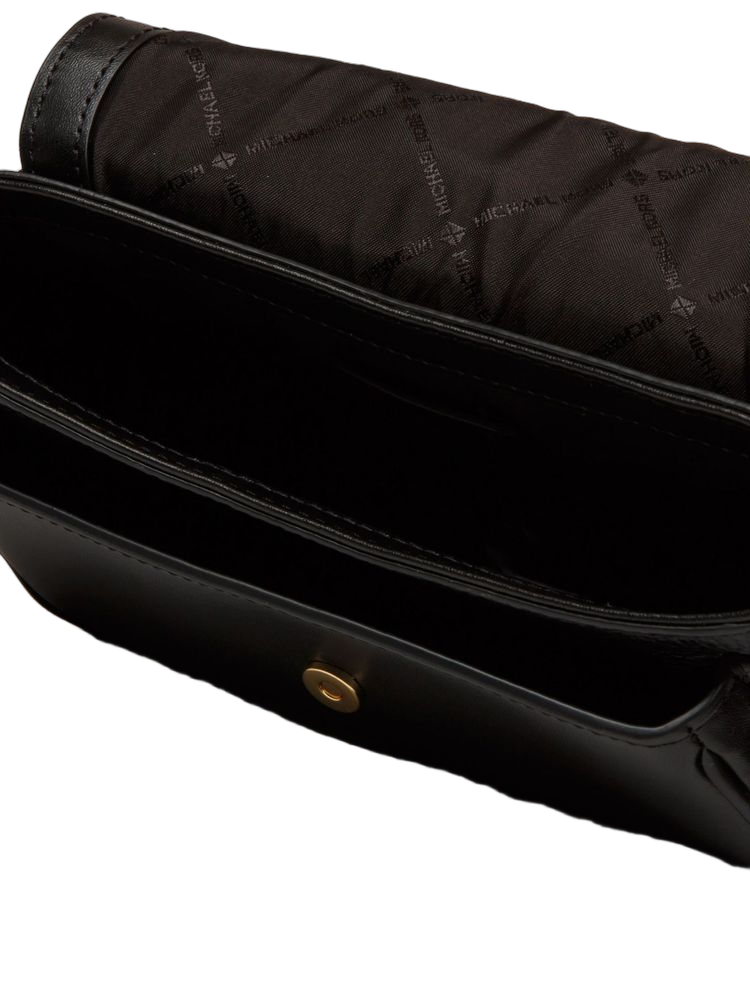 Michael Kors Jet Set Crossbody Bag — Black Leather