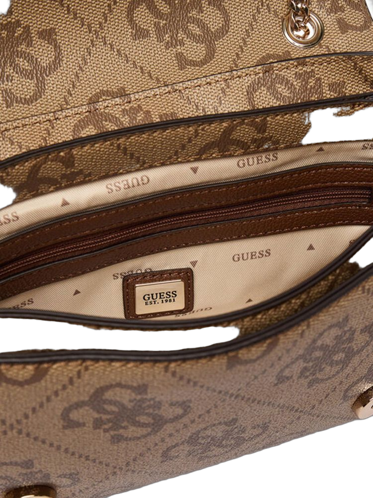 Guess Crossbody Bag — Brown Polyurethane