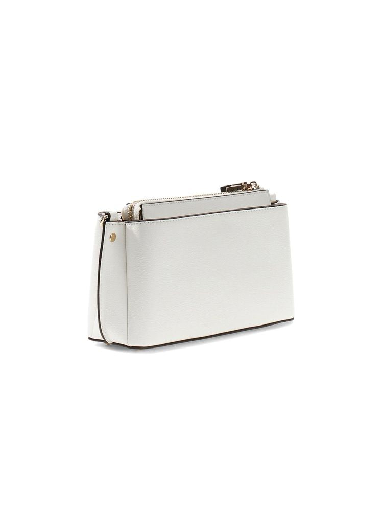 Guess Bianca Mini Crossbody Bag — White Polyurethane