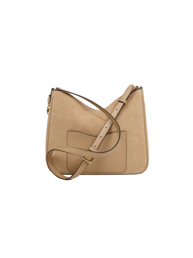 Michael Kors Crossbody Bag — Beige Leather