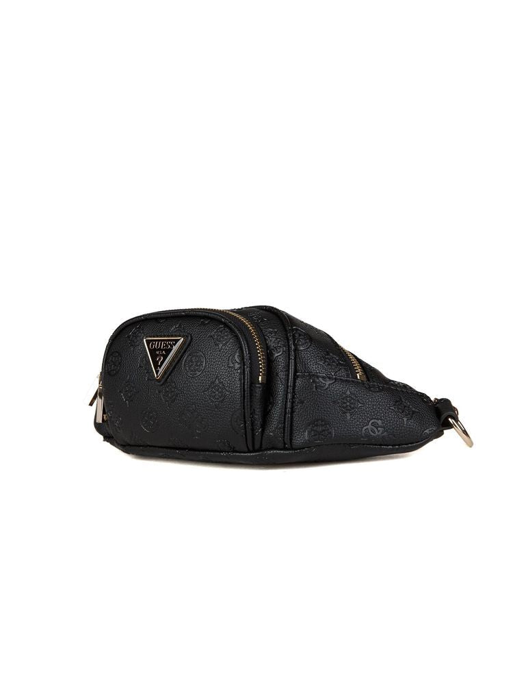 Guess Wilder Belt Bag — Black Polyurethane