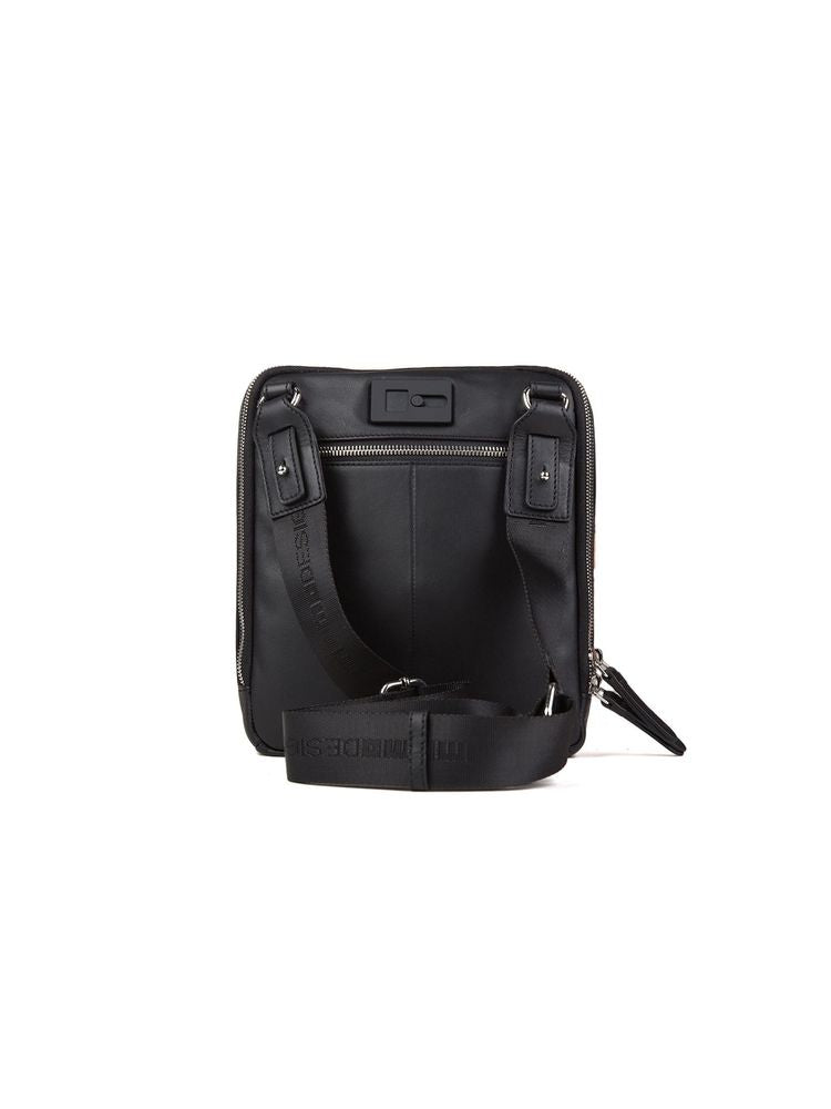 Momo Design Genuine Leather Shoulder Bag — Black