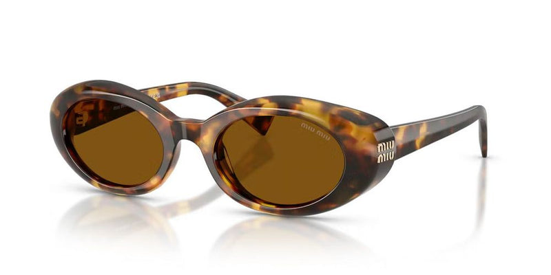 Miu Miu 0mu Tortoiseshell Acetate Sunglasses — Brown