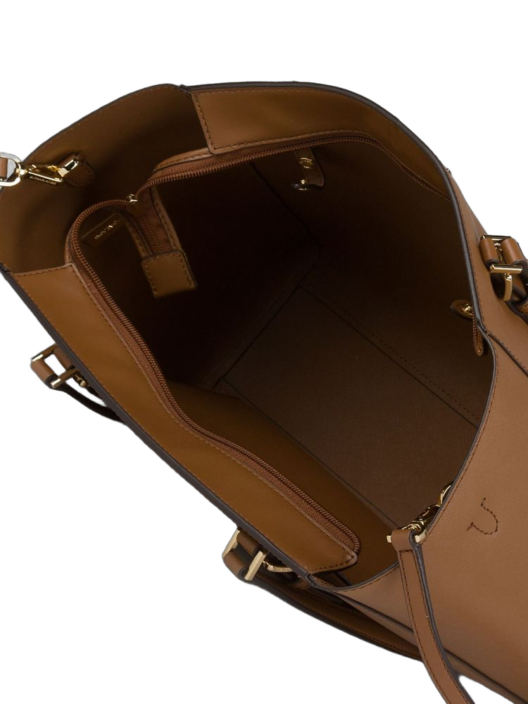 Michael Kors Tote Bag — Brown 88.coated Canvas