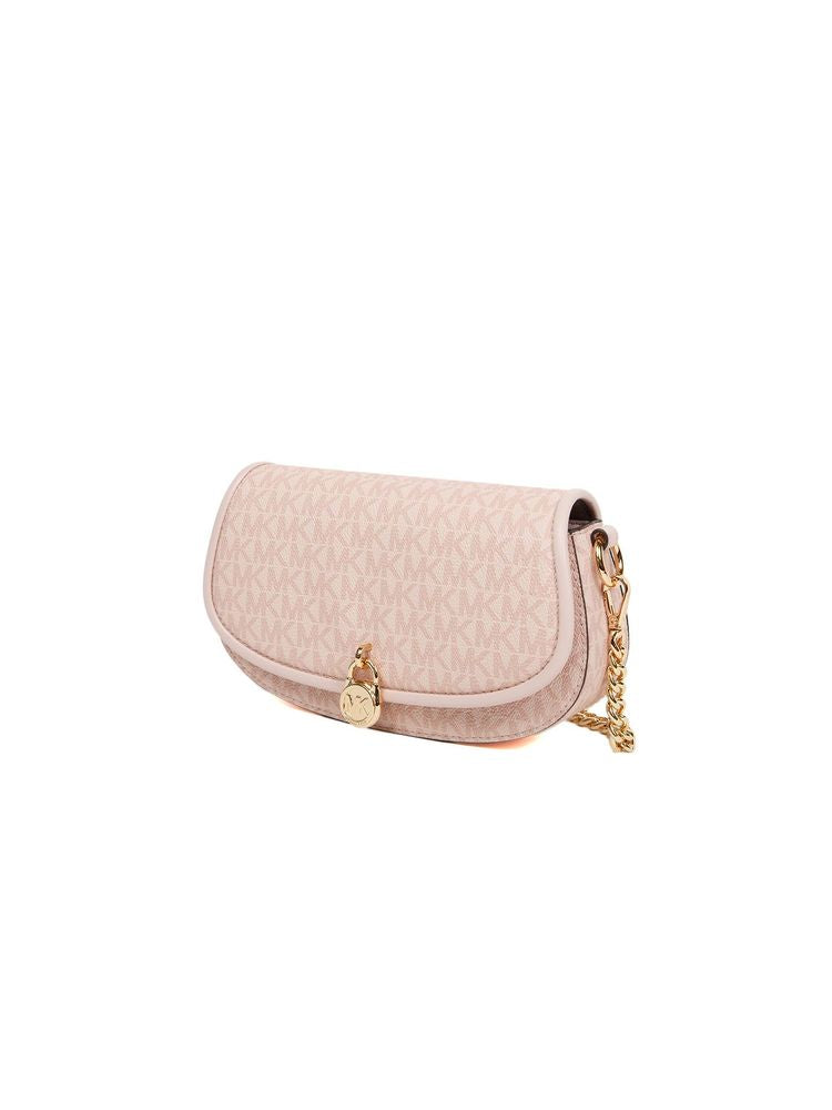 Michael Kors Mila Crossbody Bag — Pink Polyvinyl Chloride