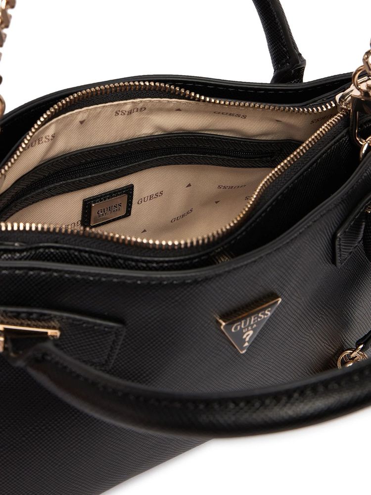 Guess Serenova Shoulder Bag — Black Polyurethane