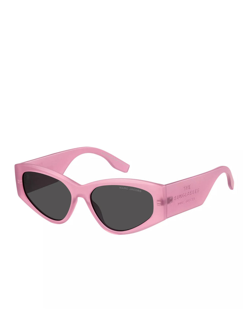 Marc Jacobs 803splgy Logo Cat-Eye Sunglasses — Pink Acetate