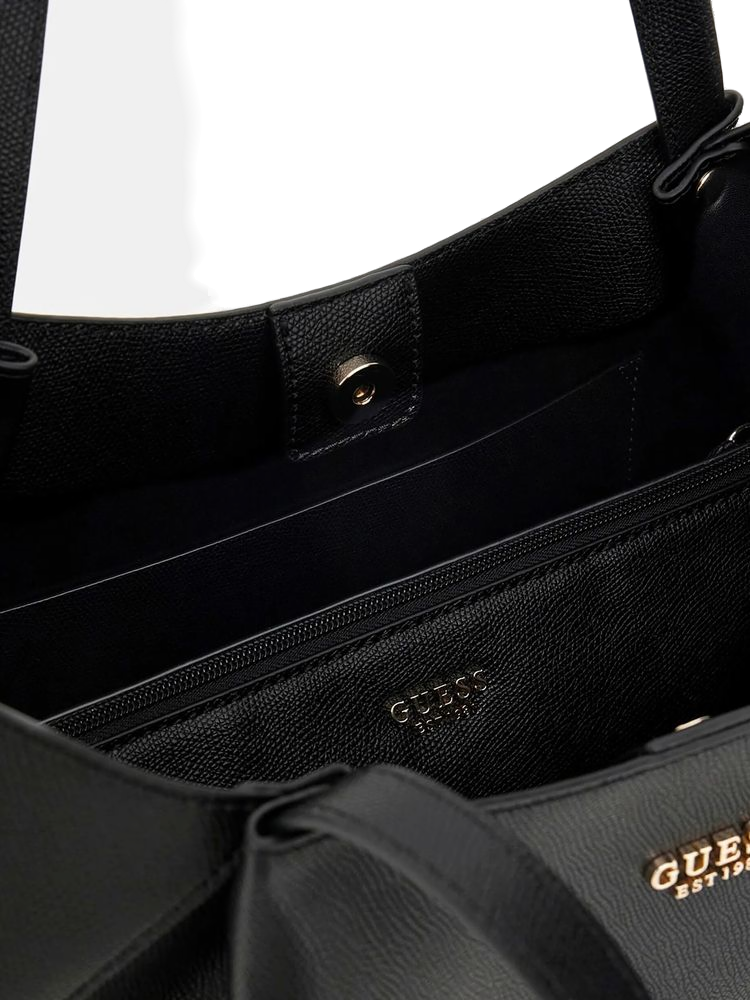Guess Amorette 2 1 Tote Bag — Black Polyurethane