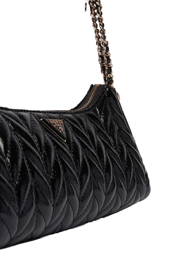 Guess Cheryl Shoulder Bag — Black Polyurethane