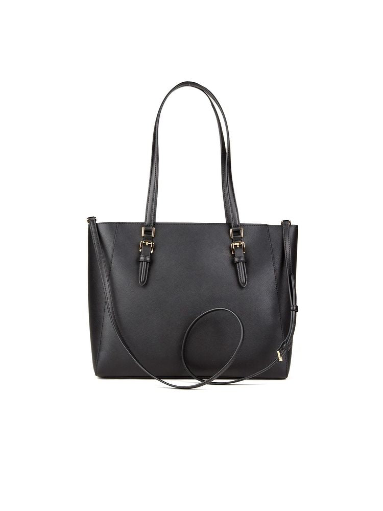 Michael Kors Charlotte Tote Bag — Black 88.coated Canvas