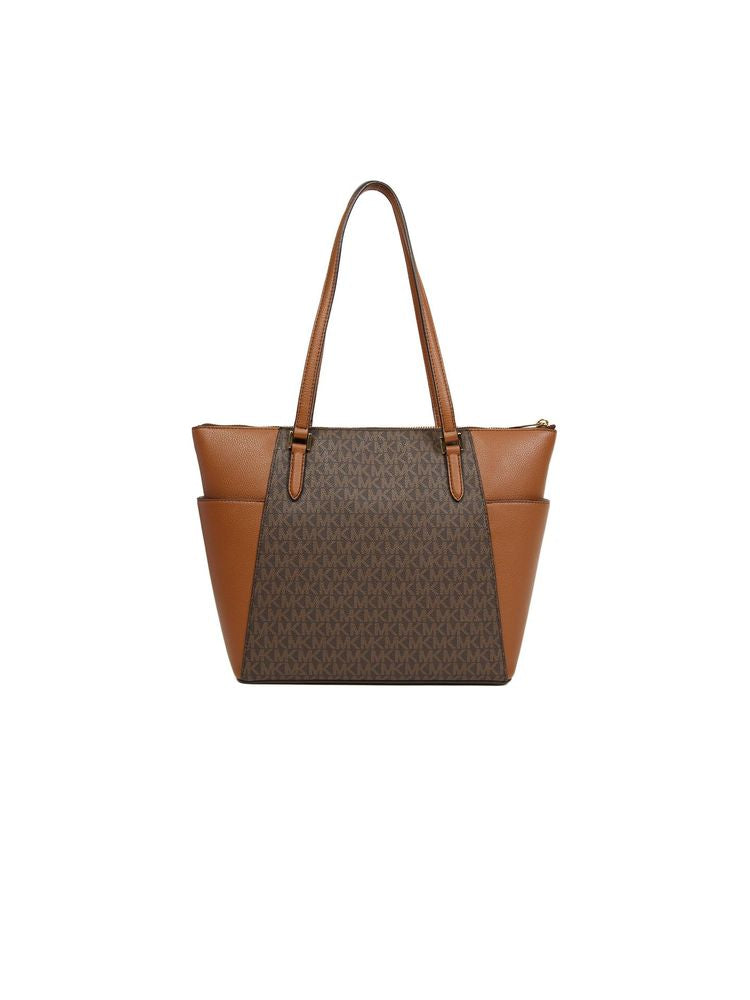 Michael Kors Tote Bag — Brown Polyvinyl Chloride