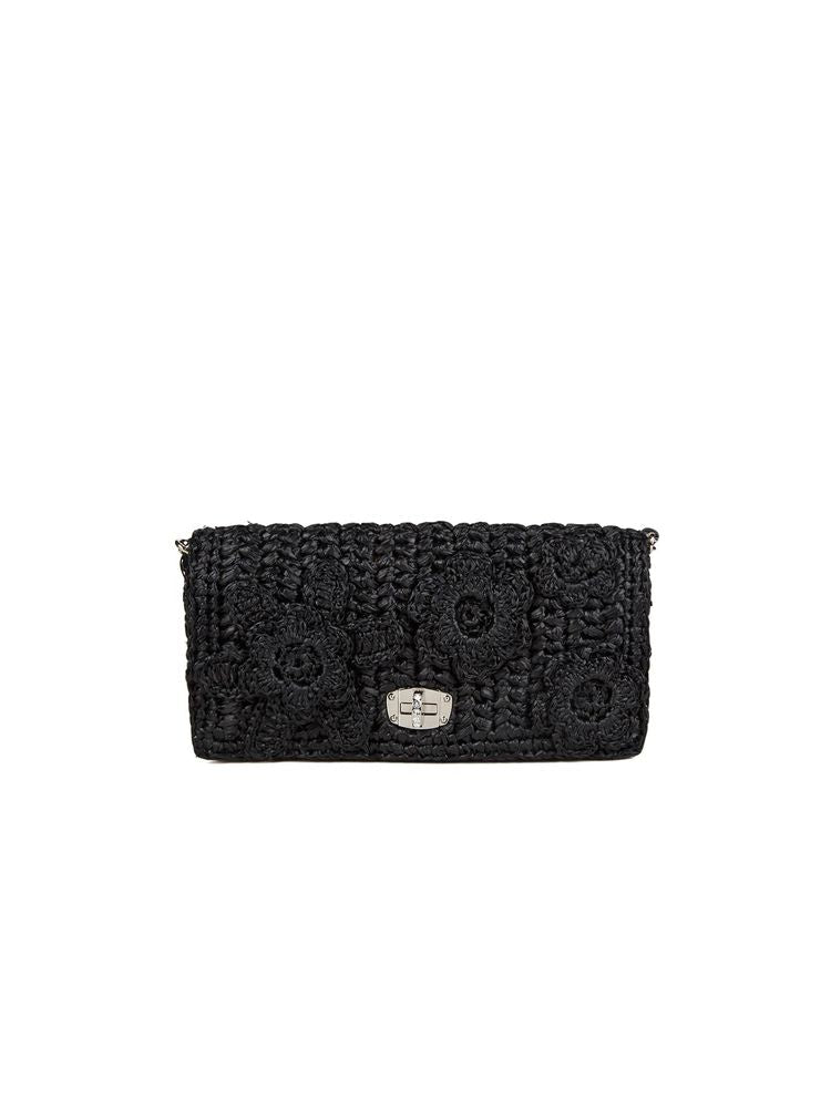 Miu Miu Quilted Lambskin Crossbody Bag — Black