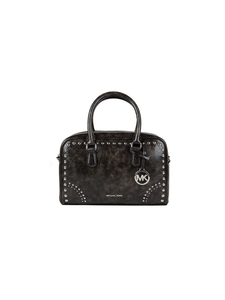 Michael Kors Thompson Satchel — Black Polyurethane