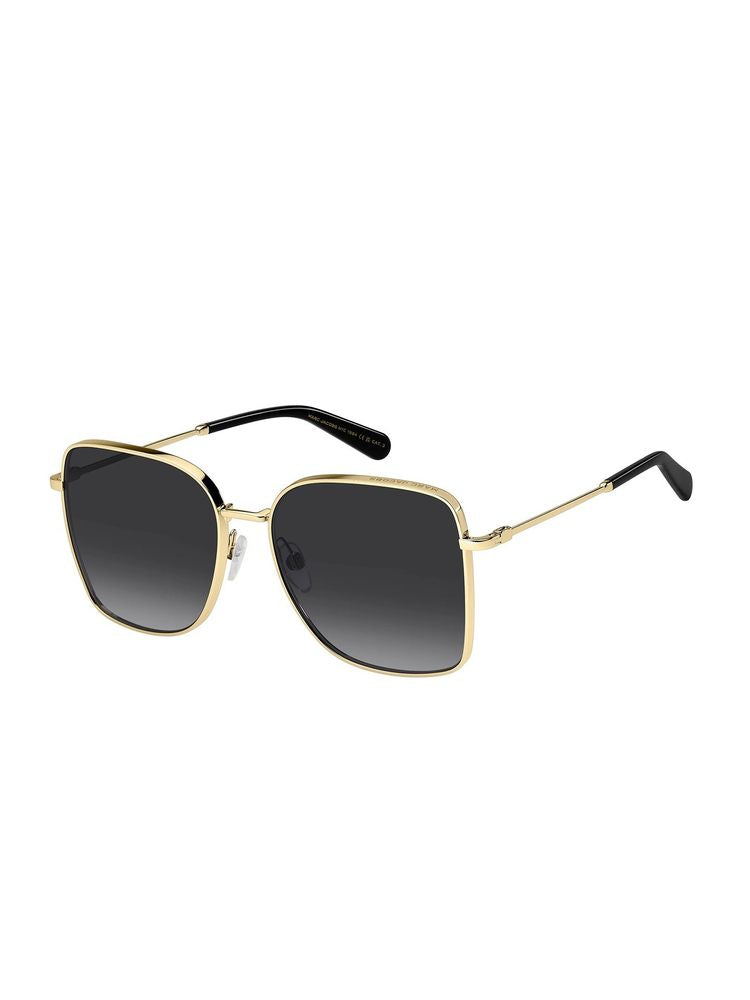 Marc Jacobs Metal Square Frame Sunglasses — Gold