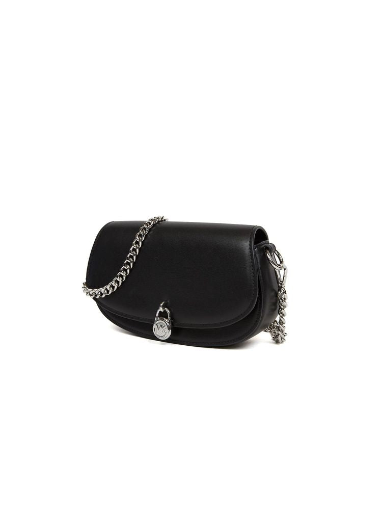 Michael Kors Mila Crossbody Bag — Black Leather