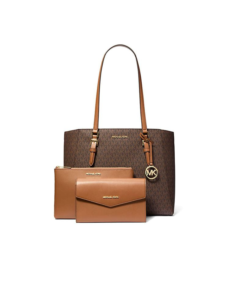 Michael Kors Tote Bag — Brown 88.coated Canvas