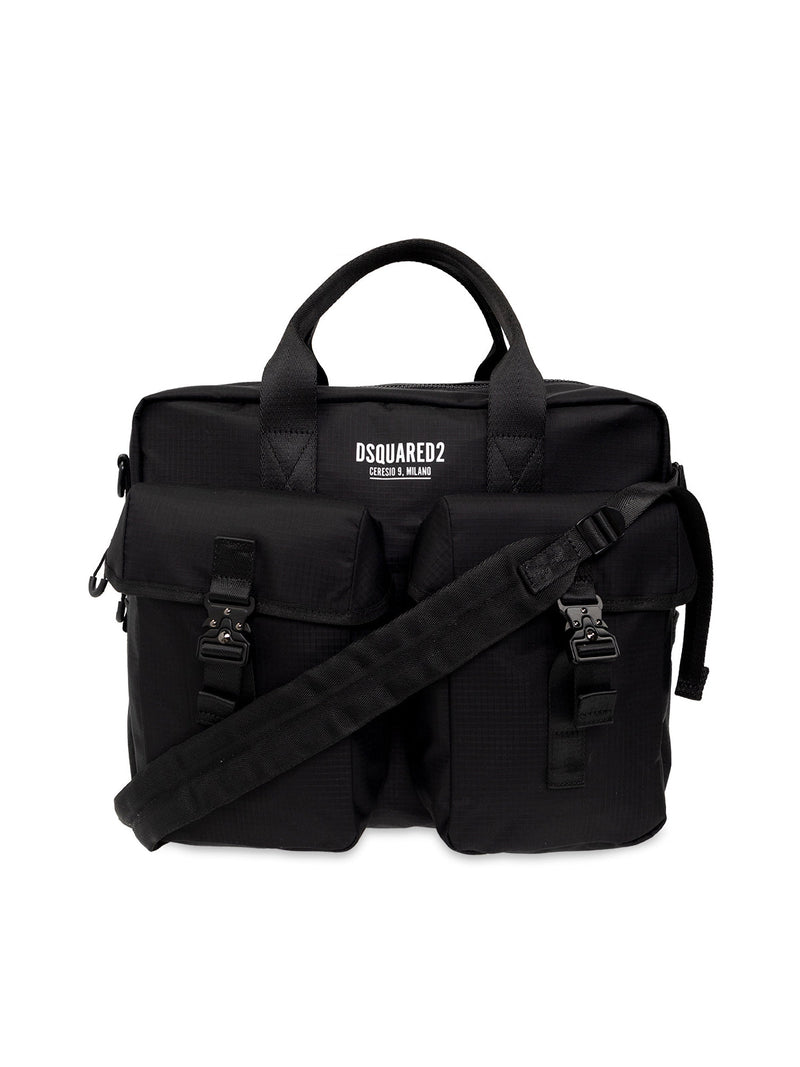 Dsquared2 Ceresio 9 Top Handle Bag — Black Nylon