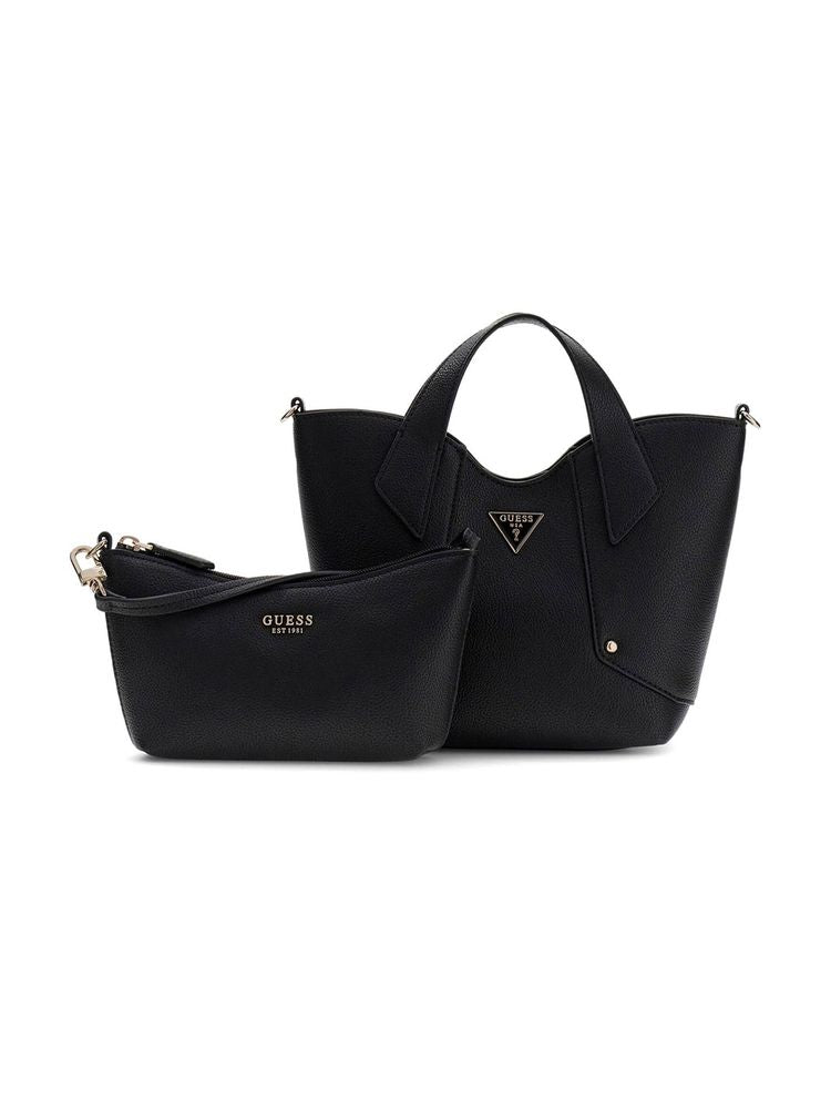 Guess Tote Bag — Black Polyurethane