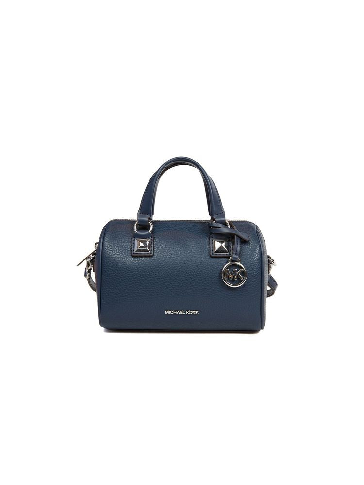 Michael Kors Leather Crossbody Bag — Navy