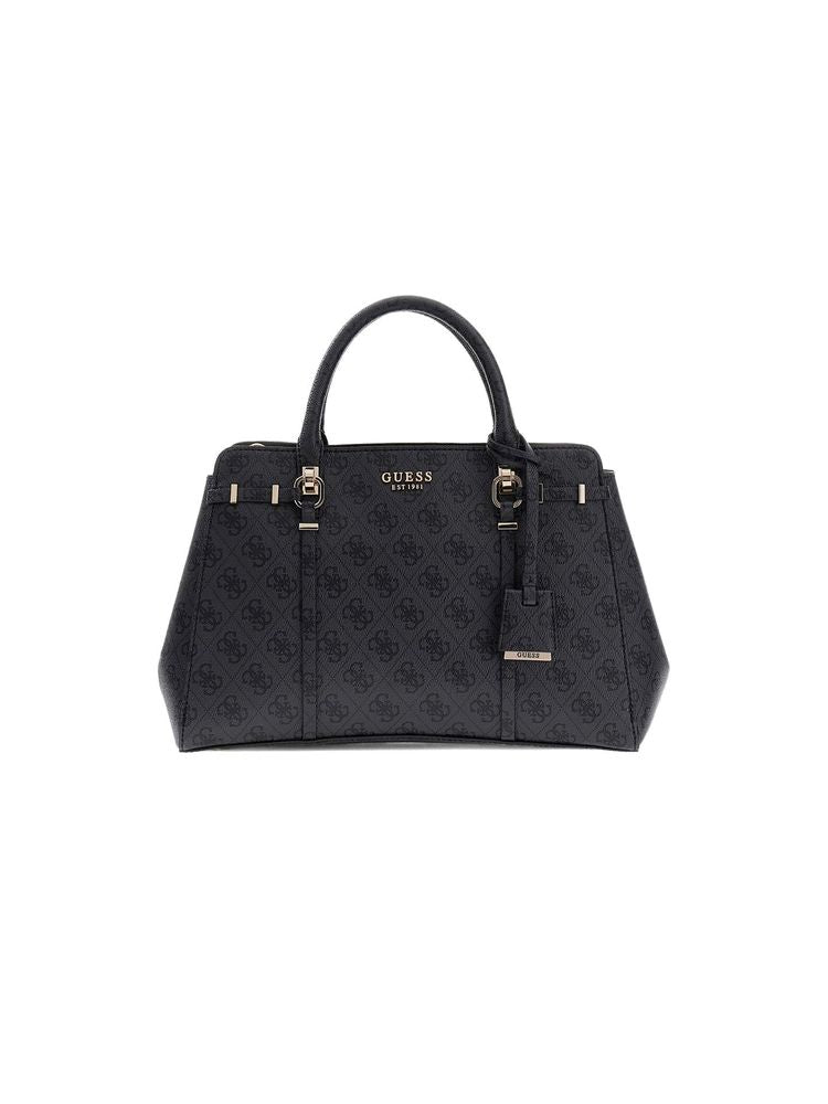 Guess Leona Shoulder Bag — Black Polyurethane