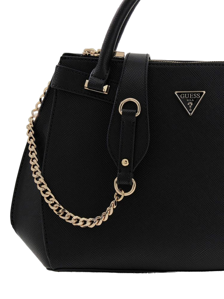 Guess Shoulder Bag — Black Polyurethane