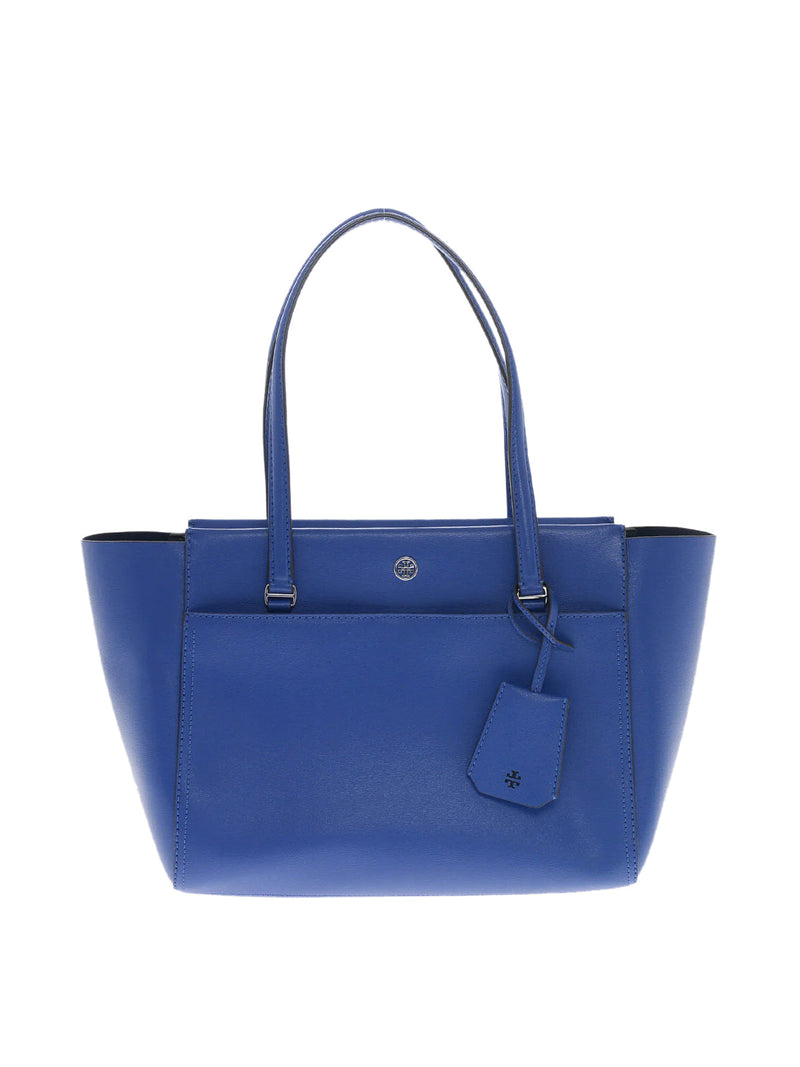 Tory Burch Parker Tote Bag — Blue Textile
