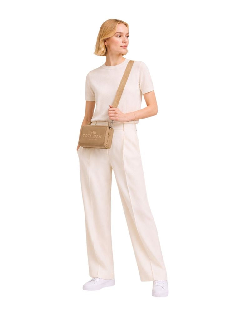 Marc Jacobs Grain Leather Crossbody Bag — Camel