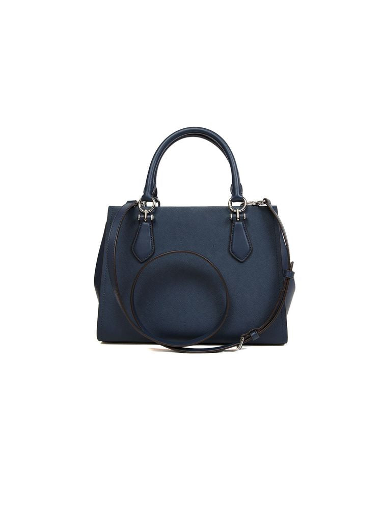 Michael Kors Marilyn Satchel — Navy Leather