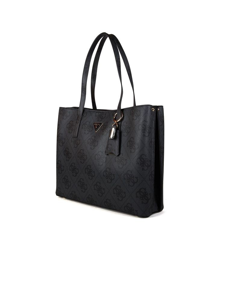 Guess Tote Bag — Black Polyurethane