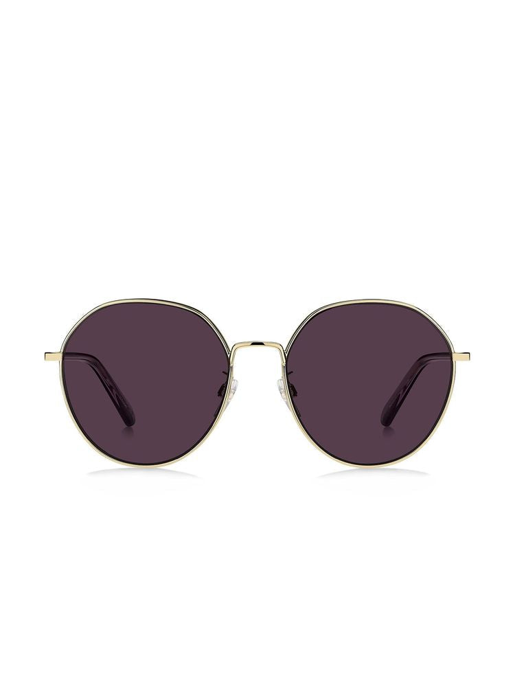 Marc Jacobs Round Metal Frame Sunglasses — Gold