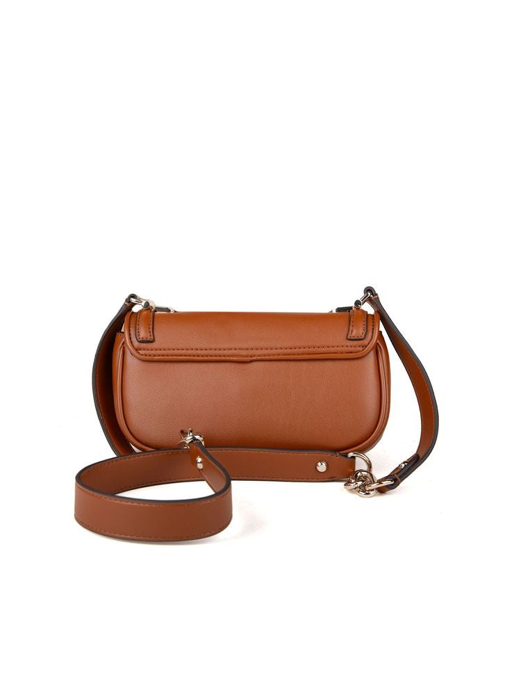 Guess Dea Crossbody Bag — Cognac Polyurethane