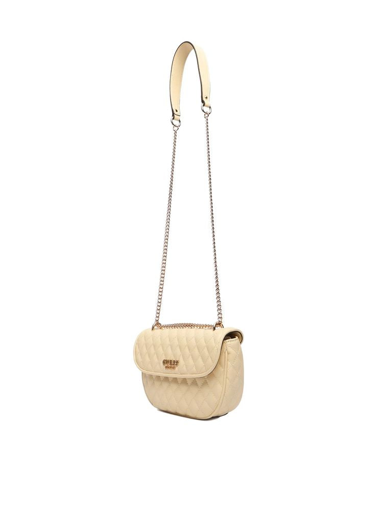 Guess Atabey Crossbody Bag — Yellow Polyurethane
